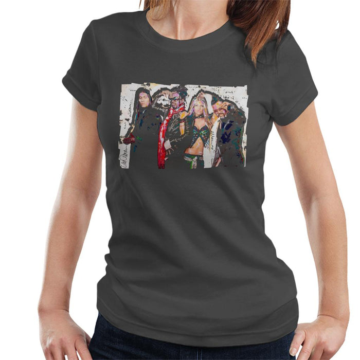 Sidney Maurer Original Portrait Of Black Eyed Peas Women's T-Shirt