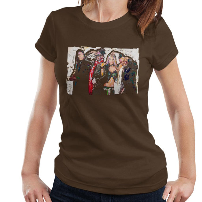 Sidney Maurer Original Portrait Of Black Eyed Peas Women's T-Shirt