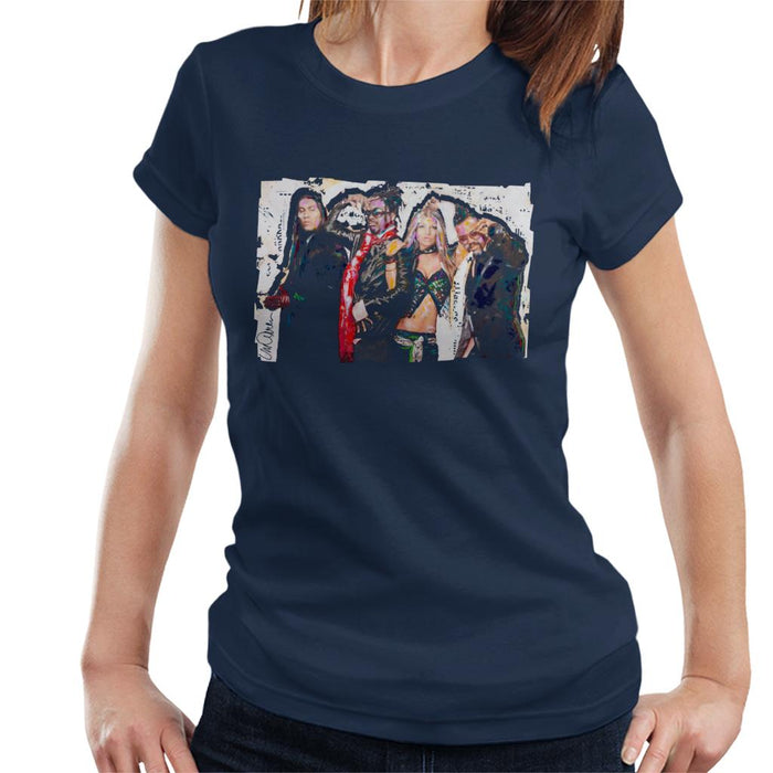 Sidney Maurer Original Portrait Of Black Eyed Peas Women's T-Shirt