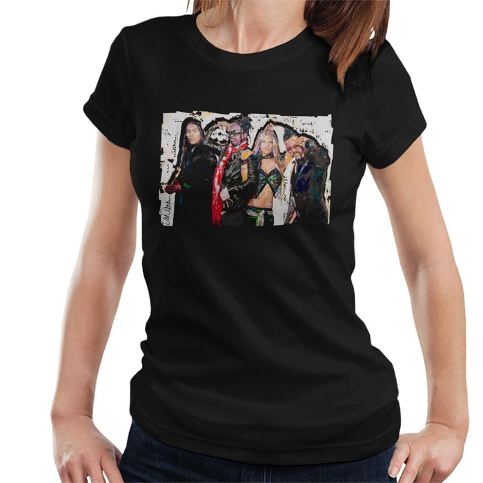 Sidney Maurer Original Portrait Of Black Eyed Peas Women's T-Shirt