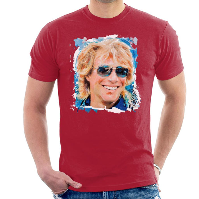 Sidney Maurer Original Portrait Of Jon Bon Jovi Men's T-Shirt