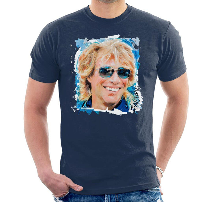 Sidney Maurer Original Portrait Of Jon Bon Jovi Men's T-Shirt