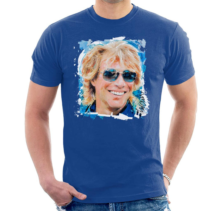 Sidney Maurer Original Portrait Of Jon Bon Jovi Men's T-Shirt