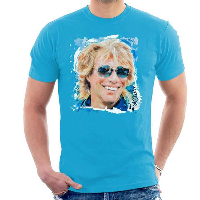 Sidney Maurer Original Portrait Of Jon Bon Jovi Men's T-Shirt