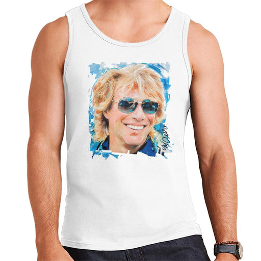 Sidney Maurer Original Portrait Of Jon Bon Jovi Men's Vest
