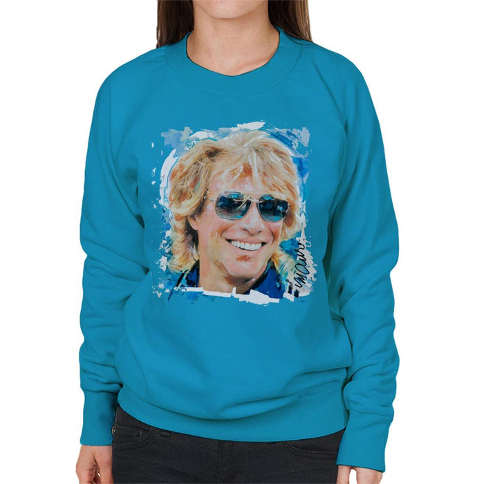 Sidney Maurer Original Portrait Of Jon Bon Jovi Women's Sweatshirt