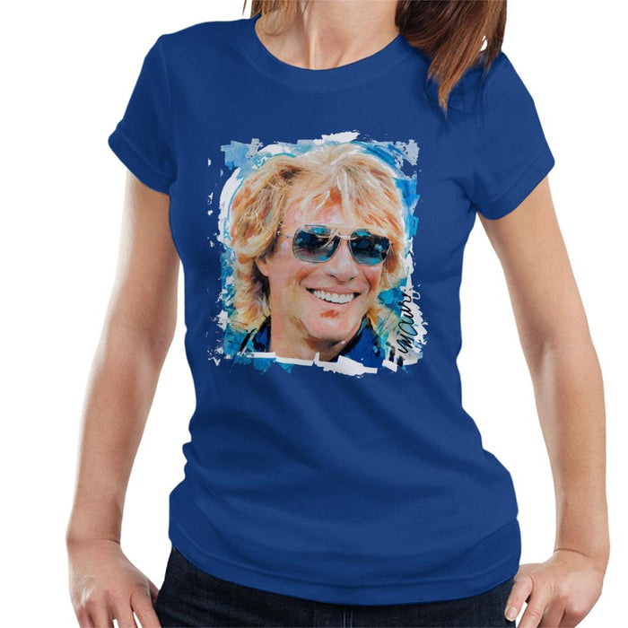 Sidney Maurer Original Portrait Of Jon Bon Jovi Women's T-Shirt