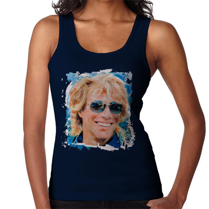 Sidney Maurer Original Portrait Of Jon Bon Jovi Women's Vest