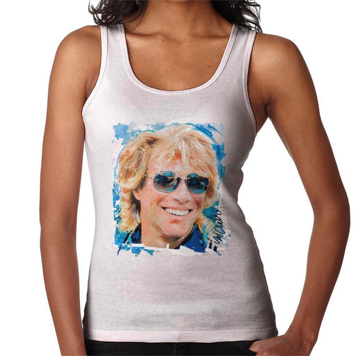 Sidney Maurer Original Portrait Of Jon Bon Jovi Women's Vest