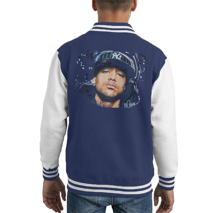 Sidney Maurer Original Portrait Of Booba Kid's Varsity Jacket