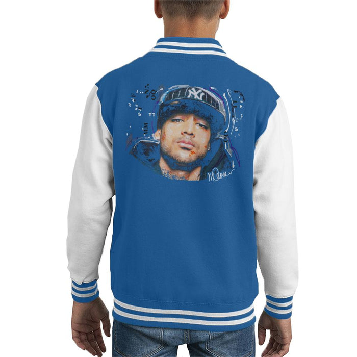 Sidney Maurer Original Portrait Of Booba Kid's Varsity Jacket