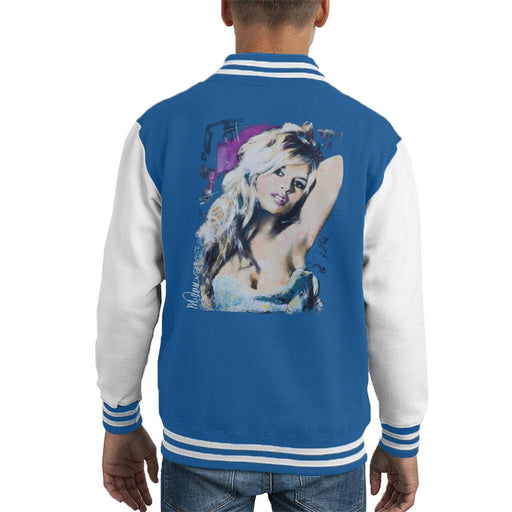 Sidney Maurer Original Portrait Of Brigitte Bardot Kid's Varsity Jacket