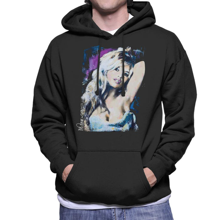 Sidney Maurer Original Portrait Of Brigitte Bardot Men's Hooded Sweatshirt