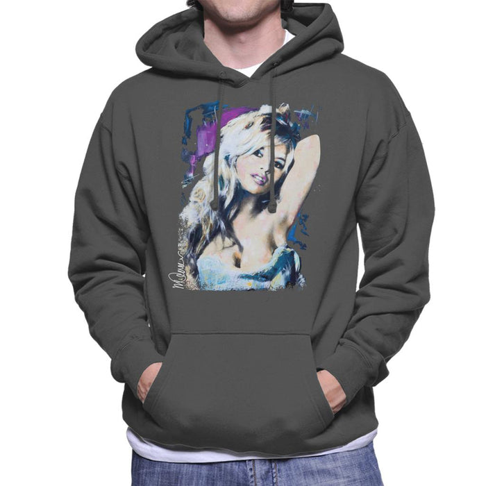 Sidney Maurer Original Portrait Of Brigitte Bardot Men's Hooded Sweatshirt