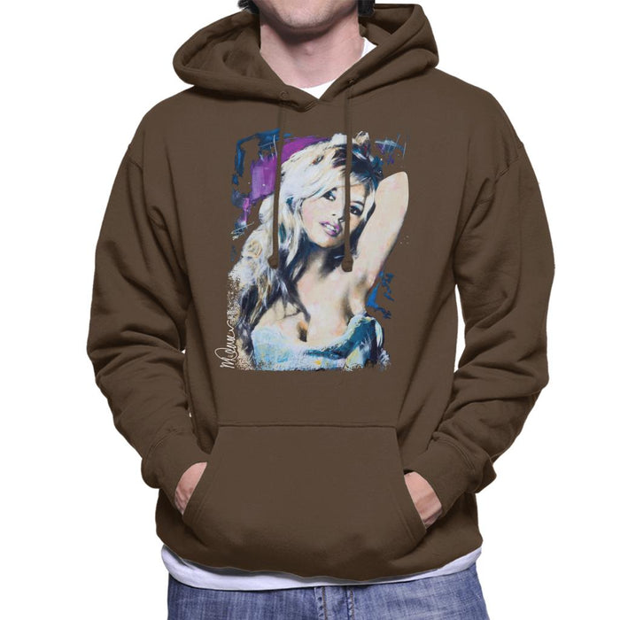 Sidney Maurer Original Portrait Of Brigitte Bardot Men's Hooded Sweatshirt