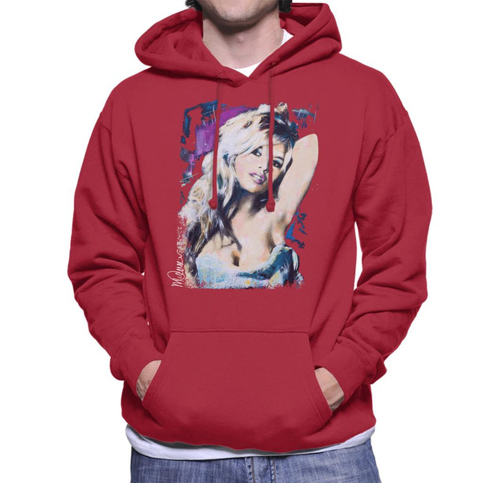 Sidney Maurer Original Portrait Of Brigitte Bardot Men's Hooded Sweatshirt