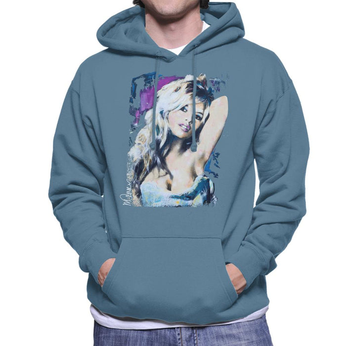 Sidney Maurer Original Portrait Of Brigitte Bardot Men's Hooded Sweatshirt