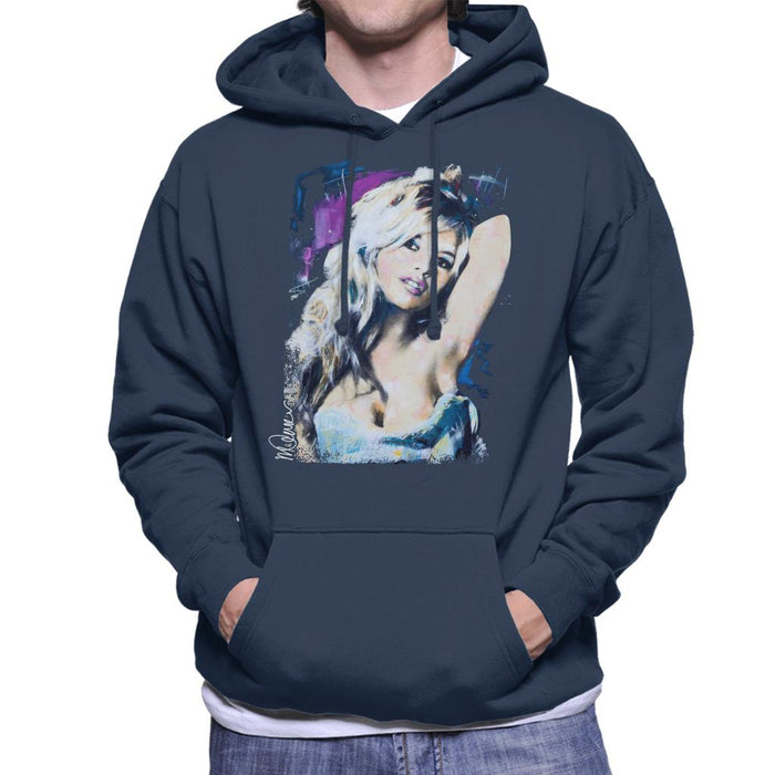 Sidney Maurer Original Portrait Of Brigitte Bardot Men's Hooded Sweatshirt