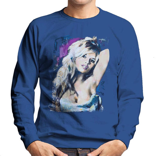 Sidney Maurer Original Portrait Of Brigitte Bardot Men's Sweatshirt