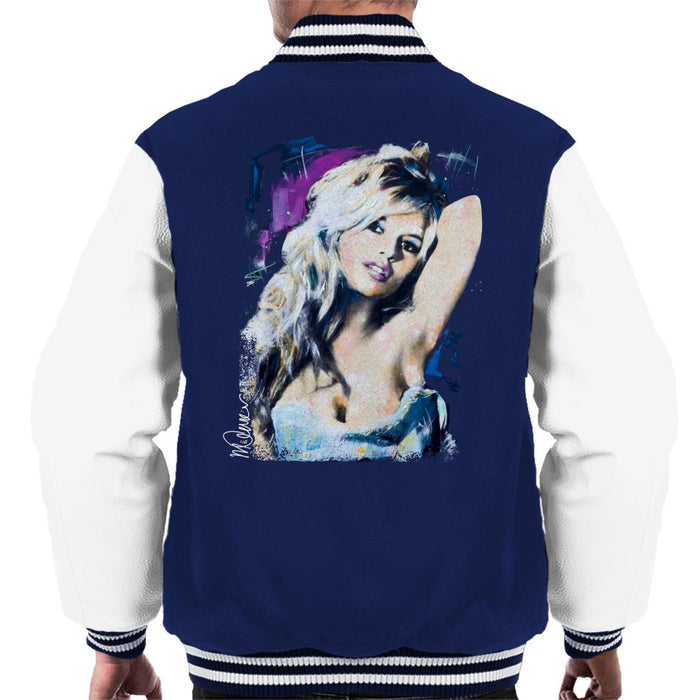 Sidney Maurer Original Portrait Of Brigitte Bardot Men's Varsity Jacket
