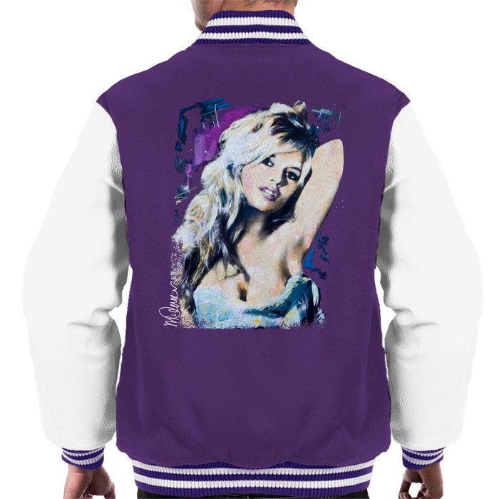 Sidney Maurer Original Portrait Of Brigitte Bardot Men's Varsity Jacket