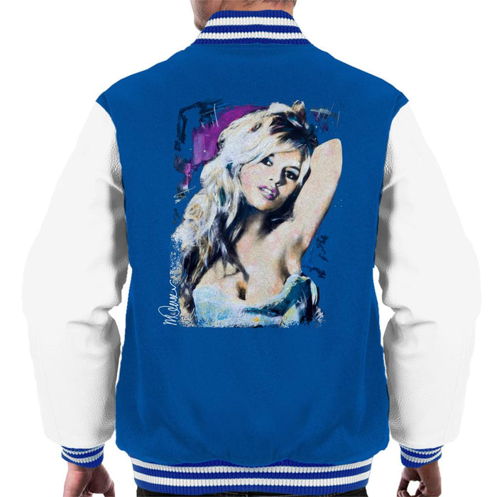 Sidney Maurer Original Portrait Of Brigitte Bardot Men's Varsity Jacket