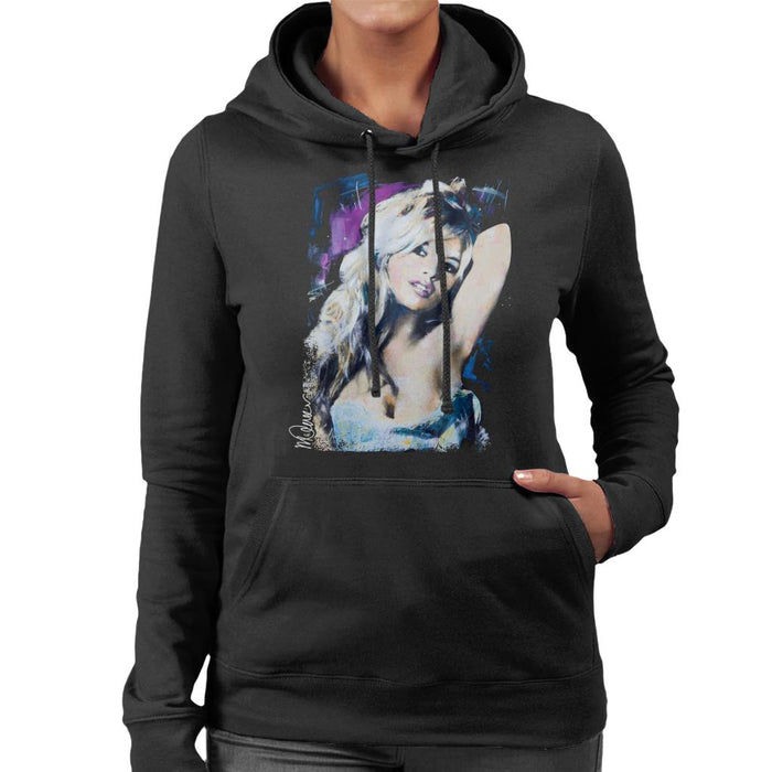 Sidney Maurer Original Portrait Of Brigitte Bardot Women's Hooded Sweatshirt