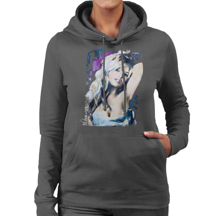 Sidney Maurer Original Portrait Of Brigitte Bardot Women's Hooded Sweatshirt