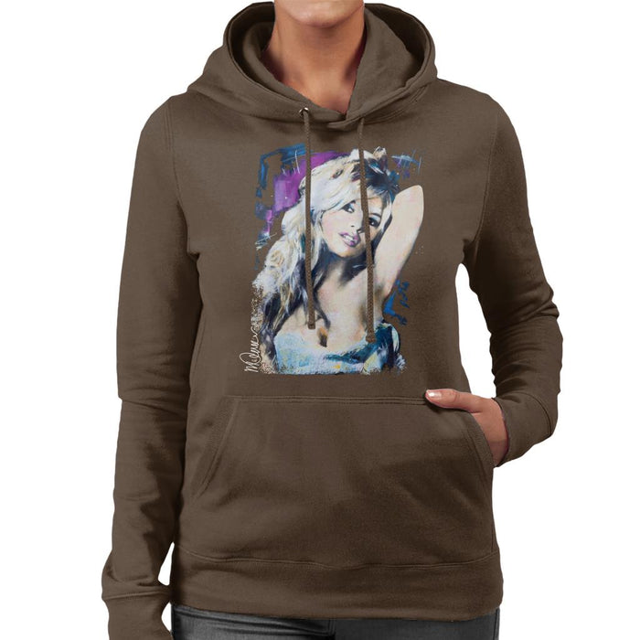 Sidney Maurer Original Portrait Of Brigitte Bardot Women's Hooded Sweatshirt