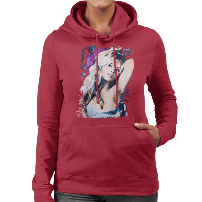 Sidney Maurer Original Portrait Of Brigitte Bardot Women's Hooded Sweatshirt