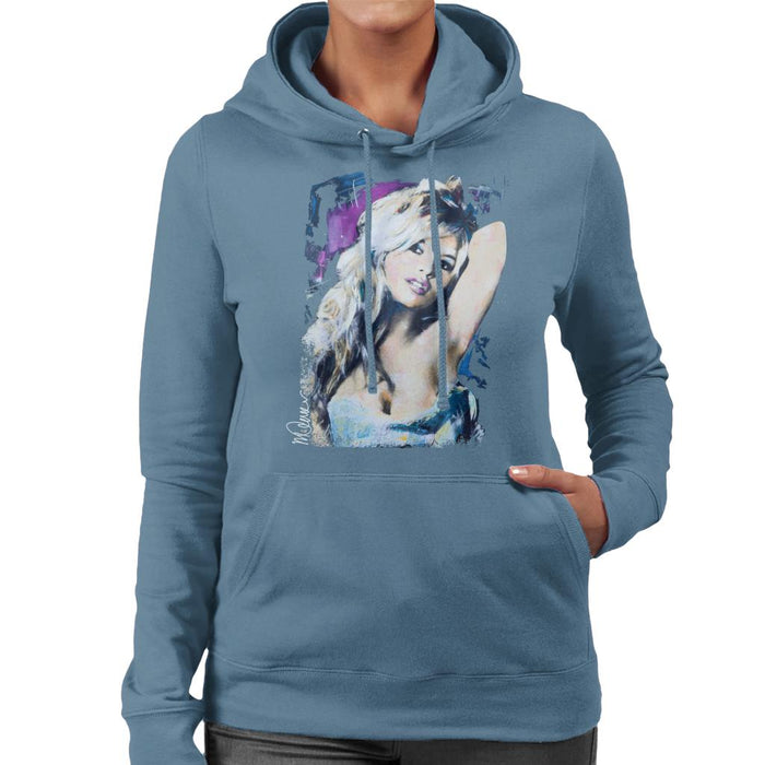 Sidney Maurer Original Portrait Of Brigitte Bardot Women's Hooded Sweatshirt