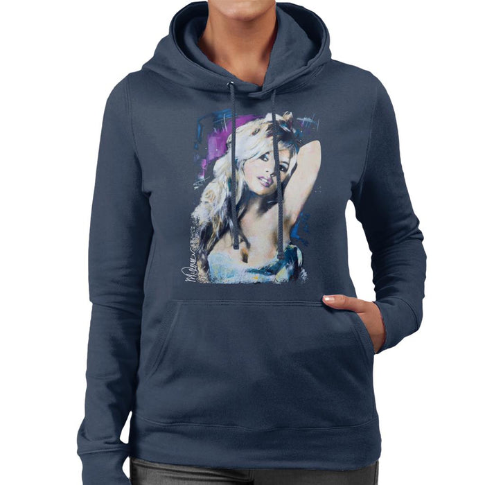 Sidney Maurer Original Portrait Of Brigitte Bardot Women's Hooded Sweatshirt