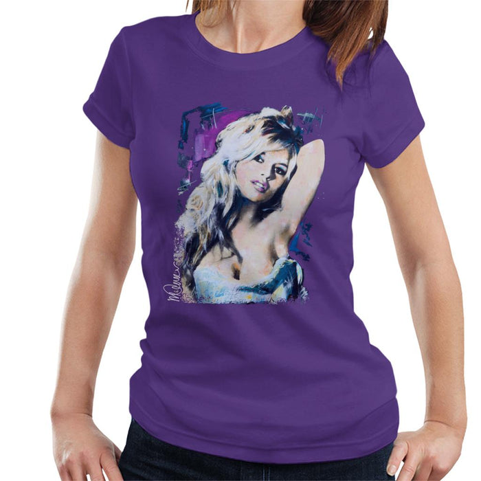 Sidney Maurer Original Portrait Of Brigitte Bardot Women's T-Shirt