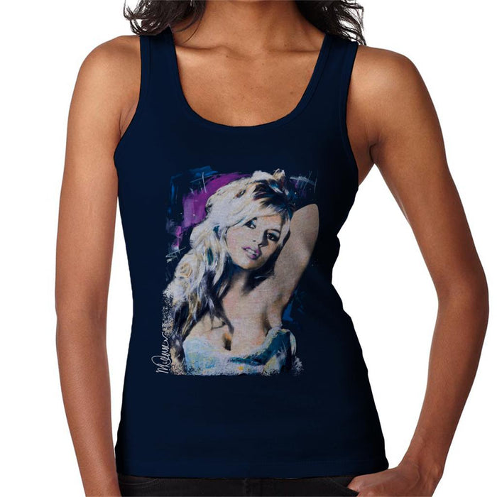 Sidney Maurer Original Portrait Of Brigitte Bardot Women's Vest