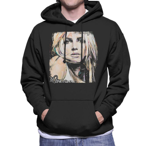 Sidney Maurer Original Portrait Of Britney Spears Men's Hooded Sweatshirt