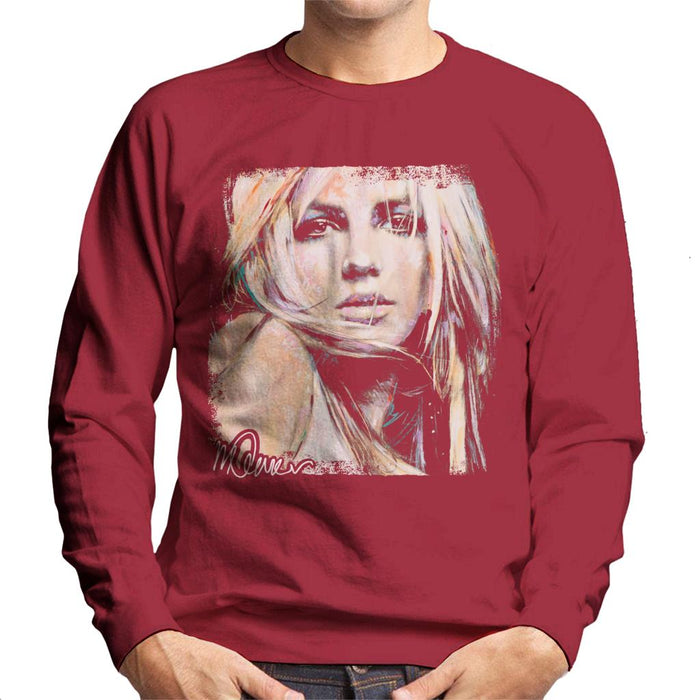 Sidney Maurer Original Portrait Of Britney Spears Men's Sweatshirt