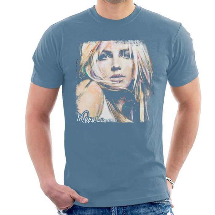 Sidney Maurer Original Portrait Of Britney Spears Men's T-Shirt