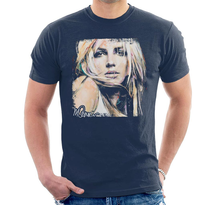 Sidney Maurer Original Portrait Of Britney Spears Men's T-Shirt