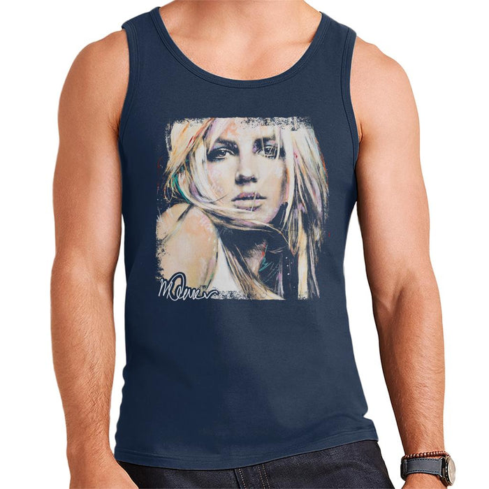 Sidney Maurer Original Portrait Of Britney Spears Men's Vest