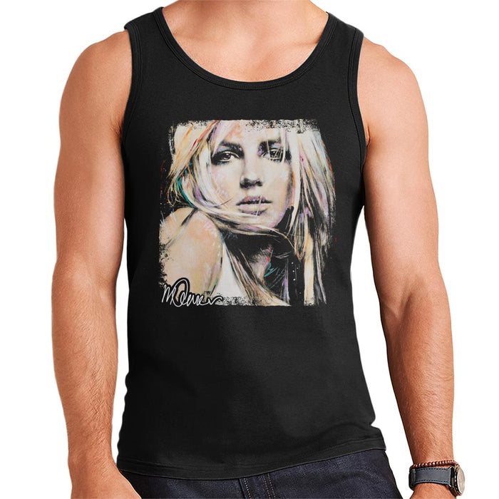 Sidney Maurer Original Portrait Of Britney Spears Men's Vest