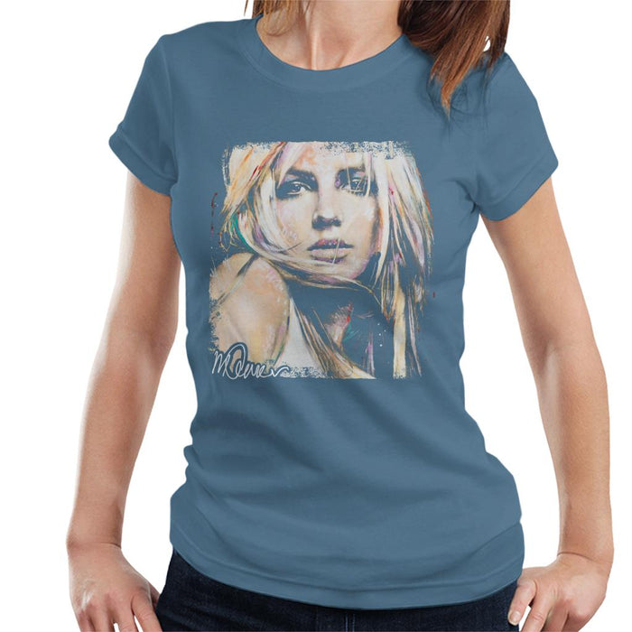 Sidney Maurer Original Portrait Of Britney Spears Women's T-Shirt