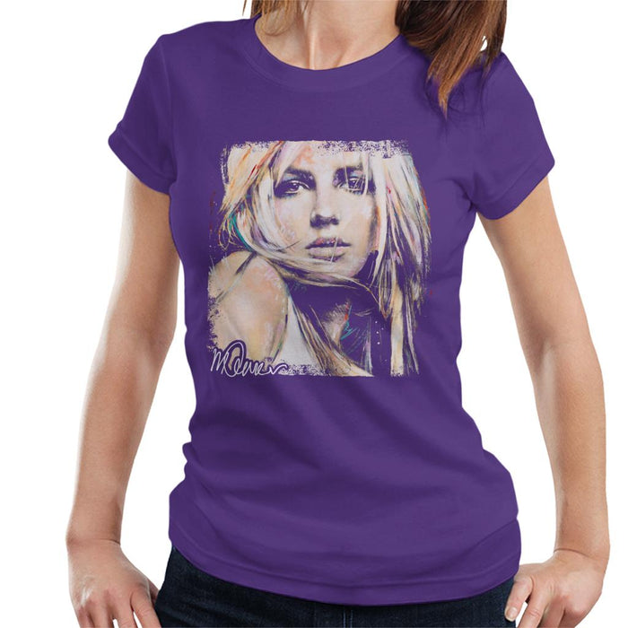 Sidney Maurer Original Portrait Of Britney Spears Women's T-Shirt