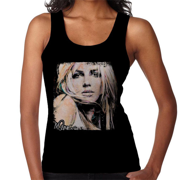 Sidney Maurer Original Portrait Of Britney Spears Women's Vest