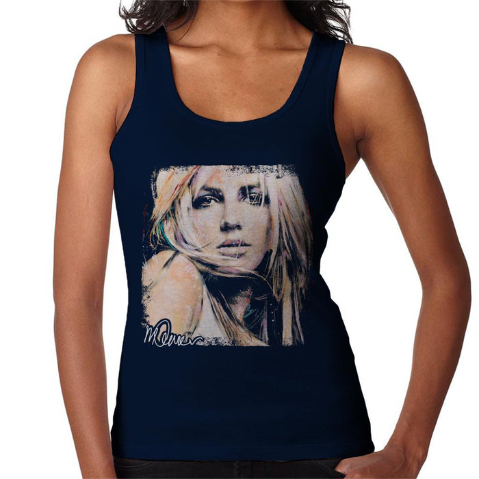 Sidney Maurer Original Portrait Of Britney Spears Women's Vest