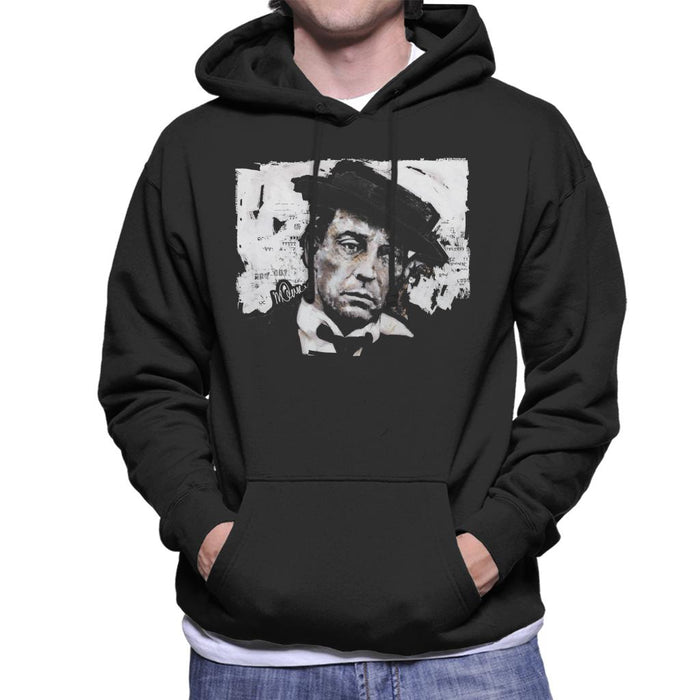 Sidney Maurer Original Portrait Of Buster Keaton Men's Hooded Sweatshirt