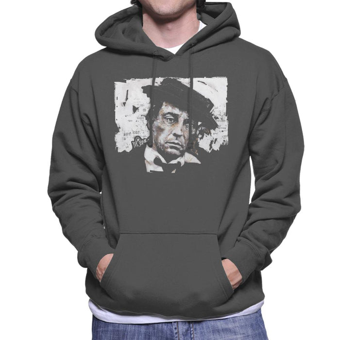 Sidney Maurer Original Portrait Of Buster Keaton Men's Hooded Sweatshirt