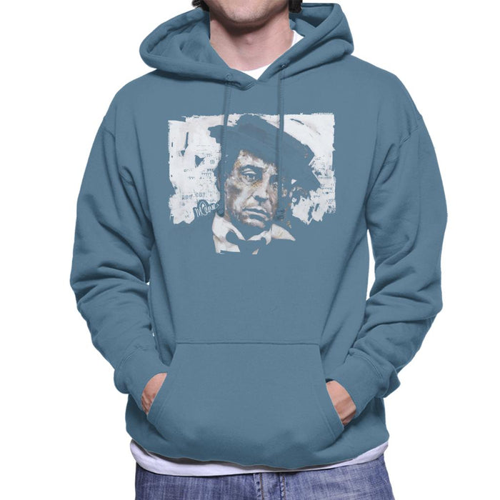 Sidney Maurer Original Portrait Of Buster Keaton Men's Hooded Sweatshirt