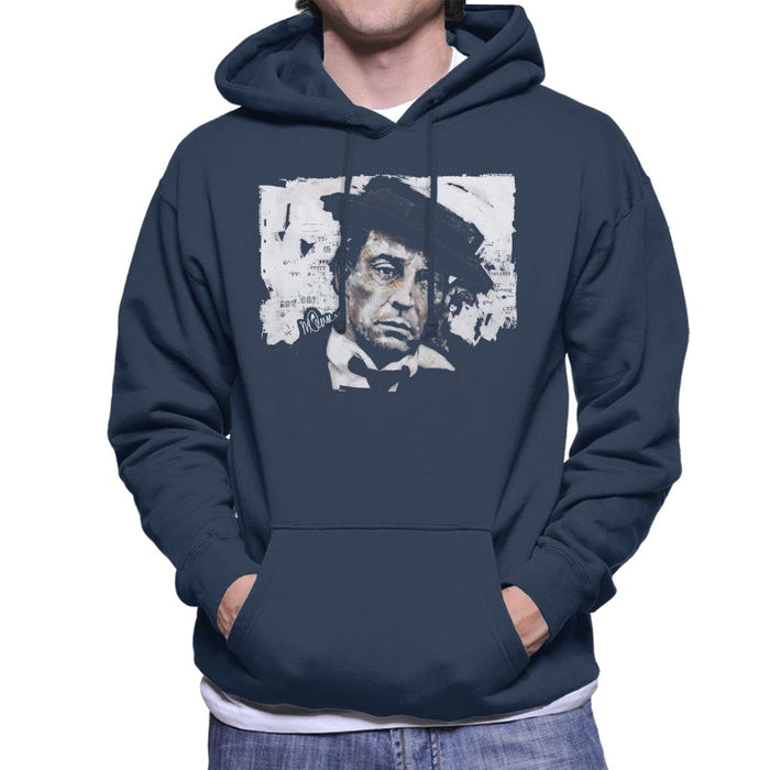 Sidney Maurer Original Portrait Of Buster Keaton Men's Hooded Sweatshirt