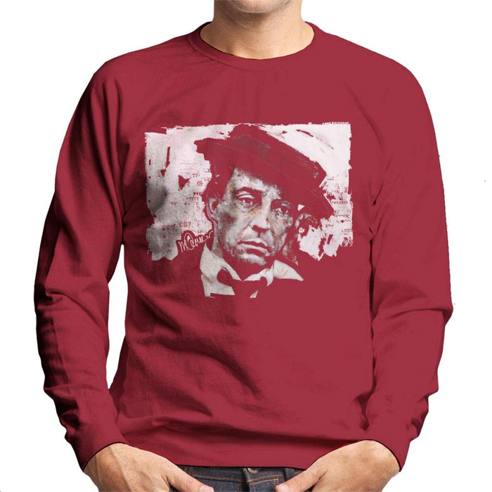 Sidney Maurer Original Portrait Of Buster Keaton Men's Sweatshirt