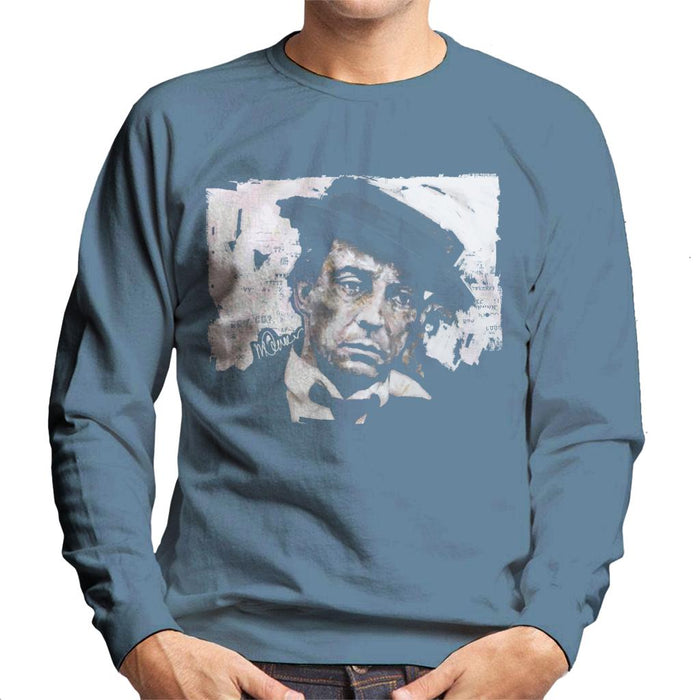 Sidney Maurer Original Portrait Of Buster Keaton Men's Sweatshirt